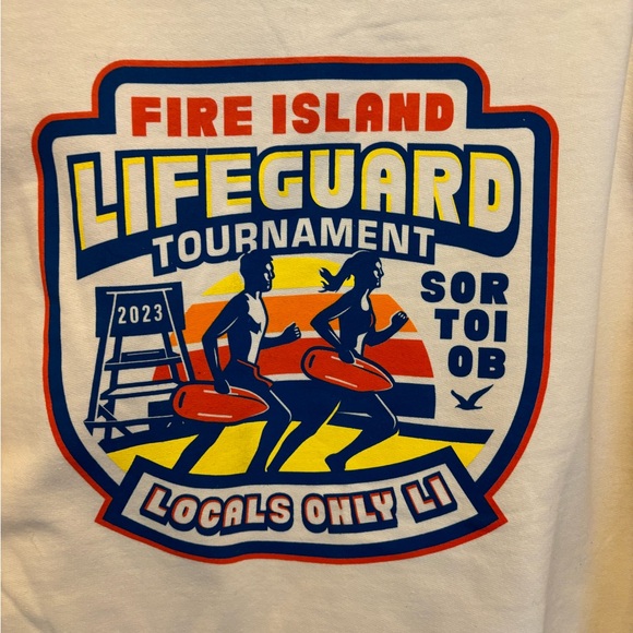 Local's Only Long Sleeve Crew Neck - Unisex Fire Island Lifeguard Size Medium - Picture 4 of 11